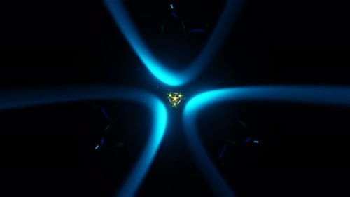 Multicolor Abstract Neon Lights in a VJ Loop