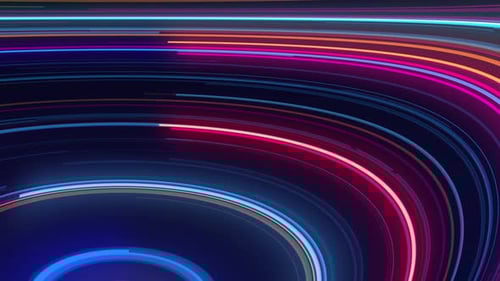 Futuristic Abstract Swirling Light Trails Background