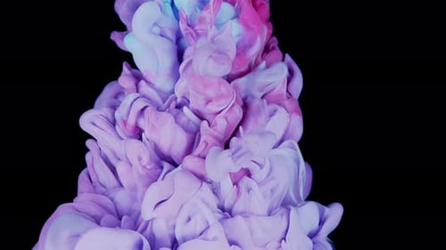 Colorful Ink Swirl Abstract Background