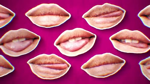 Stop Motion Style Yummy Mouths Background