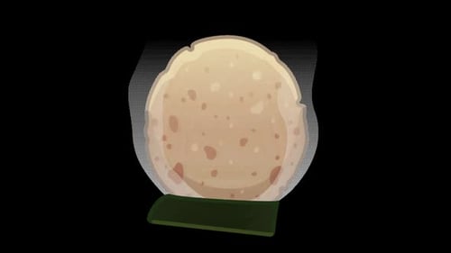 Animiertes Emoji mit gebratenem Sushi