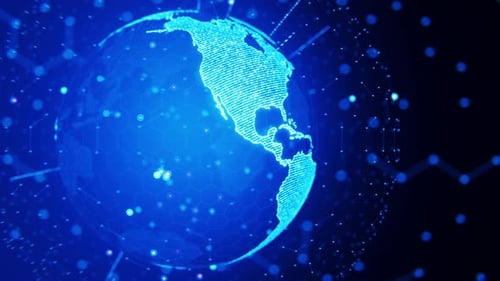 Concepto de red de comunicación global. Expansión empresarial en todo el mundo. Transmisión de noticias.
Introducción.