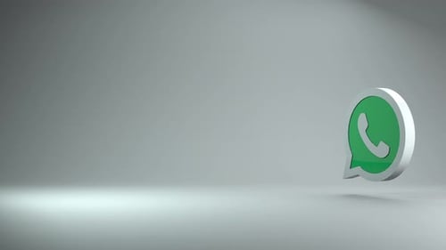 Modern 3D Animated Social Media WhatsApp Logo Reveal