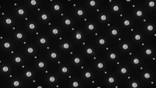 Dynamic black spheres illuminated by white light in motion