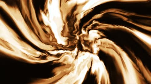 Dynamic Fluid Golden Swirl Abstract Background Animation