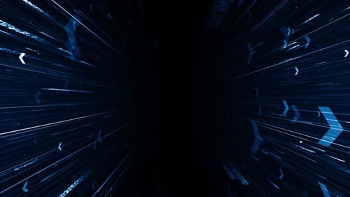 Digital Tunnel Gateway Business Corporate Technology Particles Digital Background Loop