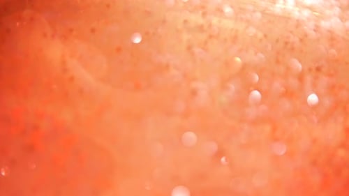 Warm Orange Decorative Bokeh Light Background Loop