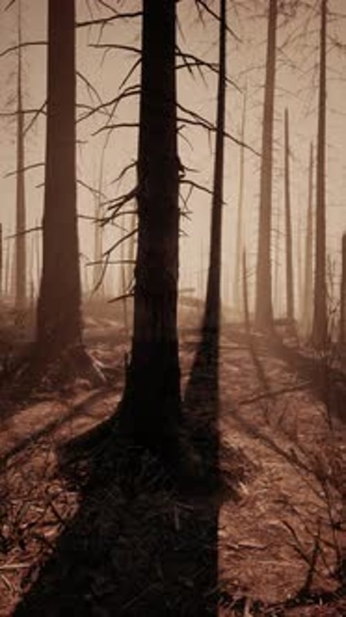 Tall Trees Fill Burnt Forest