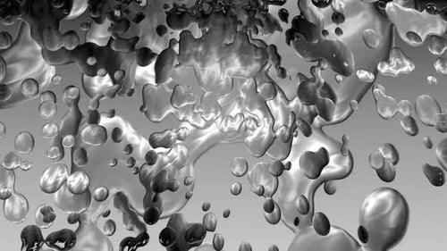 Animation de fond abstraite sous forme de métal liquide 0,2. 4 K