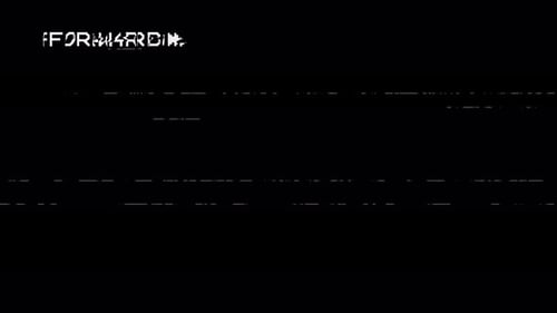 VHS tape forward with noise distortion effect