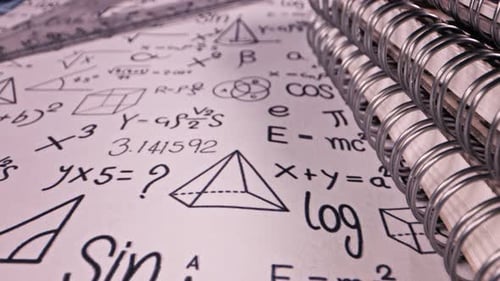 Science Calculation Physics Math And Chemisrty Formulas Background 35