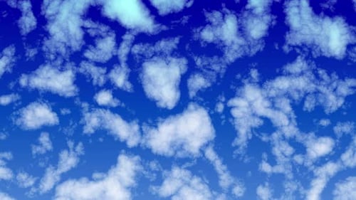 Animated Blue Sky with Moving Clouds Background Loop