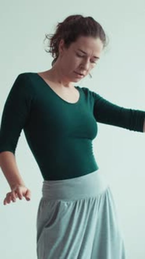 Vertical Dancing Workout Choreography Leisure Girl