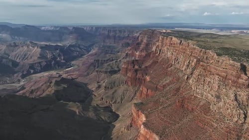 Cinematic Aerial Helicopter Footage of Grand Canyon National Park in Arizona