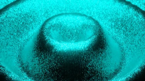 Cyan-Hintergrund-Loop-Animation mit vollen magischen Wellen in 1080HD