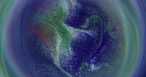 Flow Stream Blur Ink Glitter Sparkle Shimmer Water