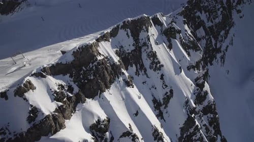 Spectacle aérien du mont Kitzsteinhorn, Haut Tauern, Autriche