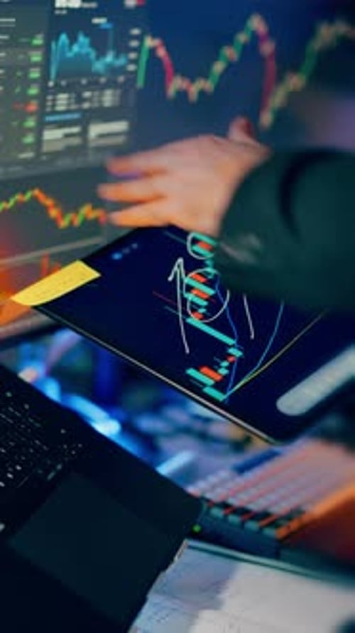 Financial Analytics Workspace Digital Market Visualization