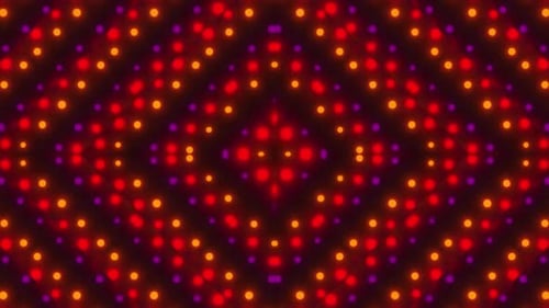 Geometric Neon Light Dots VJ Loop Background