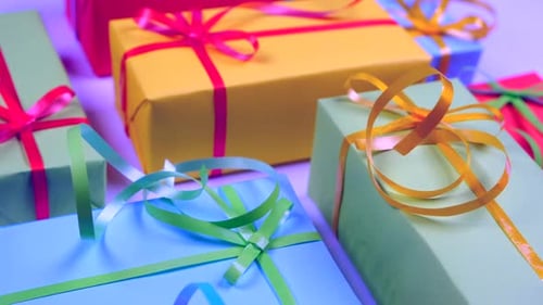Festive Wrapped Gifts for Holiday Celebrations