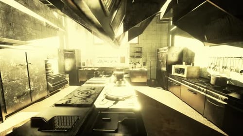 Old Kitchen of Abandoned House