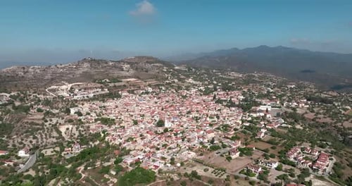 Lefkara's Architectural Gem Breathtaking Drone Views of the Old Town