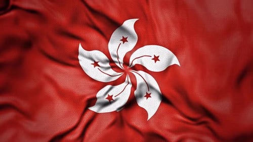 Bandeira de país realista de Hong Kong