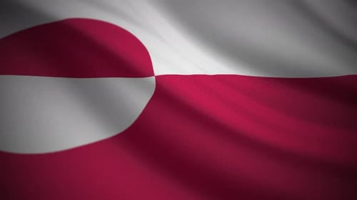Realistic Waving Flag Animation of Greenland