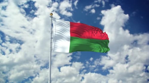Ondulation réaliste de Madagascar 4k
