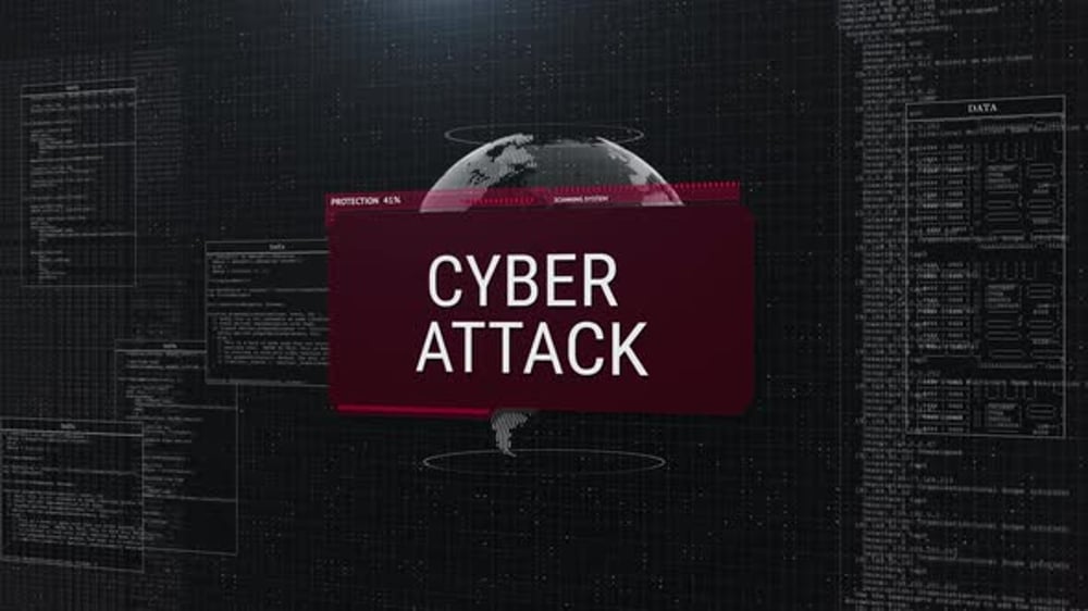 Futuristic Cyber Attack Warning and Protection Interface, Backgrounds ...