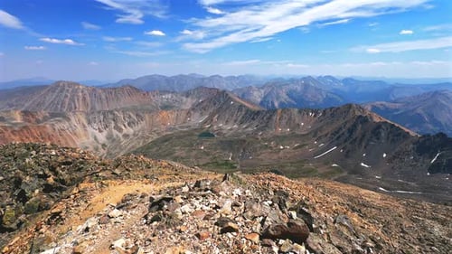 Sentier de randonnée estival Oxford Harvard Columbia Huron Peak Collegiate Peaks La Plata Peak Sawatch Range