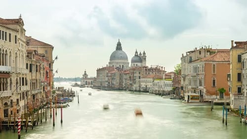 Time Lapse of the Grand Canal in Venice Italy