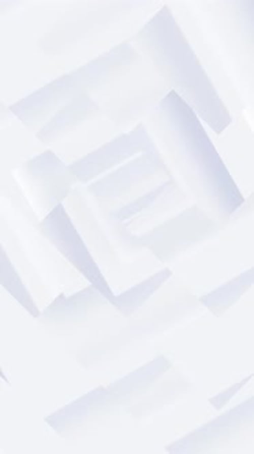 Vertical Video - Minimalist White Cubism Shapes Abstract Background