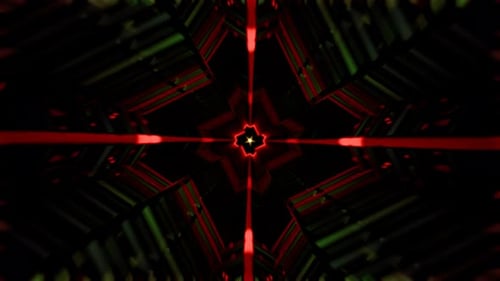 Neon Shapes Create a Psychedelic Hypnotic Loop in This Seamless VJ Backdrop