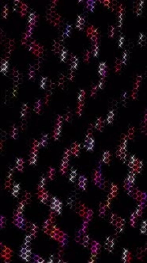 Glowing Abstract Hexagonal Grid Tech Background