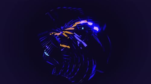 Futuristic Glowing Abstract Digital Reveal