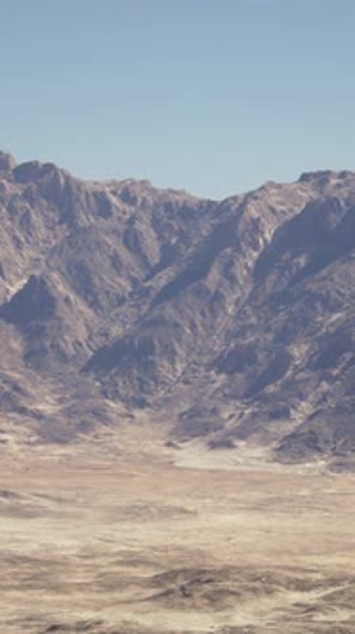 A View of a Mountain Range in the Desert
