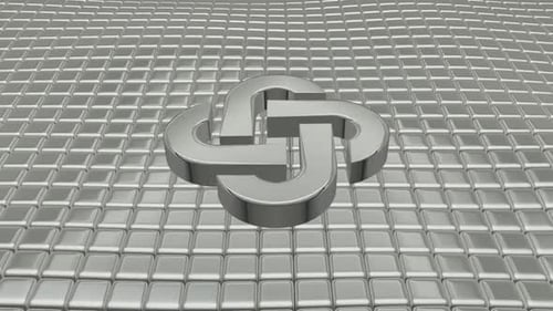Luxury Background with Floating Silver Cubes, Shape, Reflection, Exclusive, 3D Render