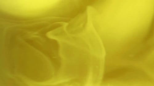 Color Vapor Cloud Paint Water Swirl Yellow Fog Ink