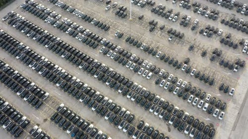 Parking lot in factory