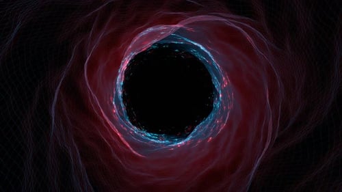 Roter und blauer magischer Höhlenhintergrund Vj Loop In HD
