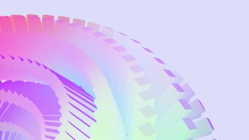 Cube Tiles Twist Motion - Seamless Loop Background