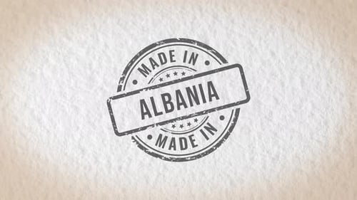 Made In Albania Stamp