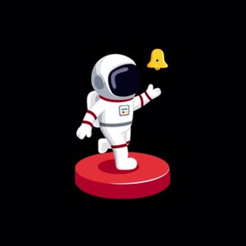 Astronaut Subscribe Animation | Aufruf zum Handeln im Weltraum für deine Videos