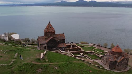 Aerial View of the Armenia Landmarks in