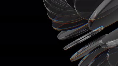 Abstract Rotating Geometric Discs Loop Background