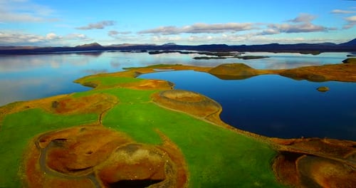 Volcanic drone footage of Iceland