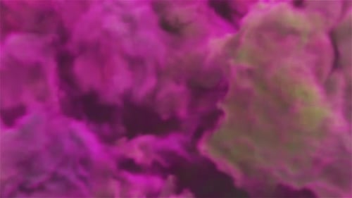 Vibrant Color Smoke Fluid Burst Transition Element