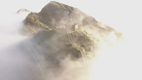Radar tower atop the iconic Haiku Stairway