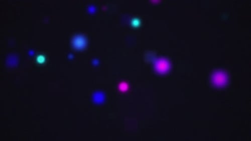 Abstract Bokeh Lights Colorful Particles Dark Background